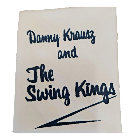 VTG Swing Band Pocket Square D Krausz And The Swing Kings 1930-40 Style Art Deco - Picture 1 of 6